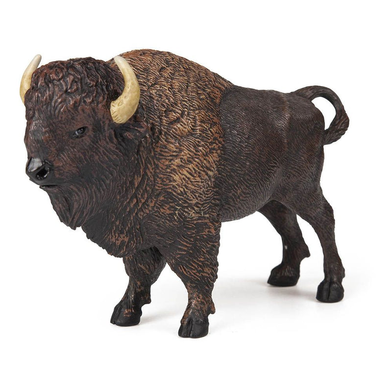 PAPO Wild Animal Kingdom American Buffalo Toy Figure, Three Years or Above, Black/Brown