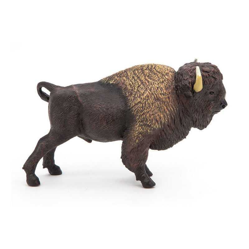 PAPO Wild Animal Kingdom American Buffalo Toy Figure, Three Years or Above, Black/Brown