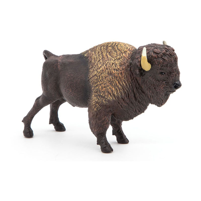 PAPO Wild Animal Kingdom American Buffalo Toy Figure, Three Years or Above, Black/Brown