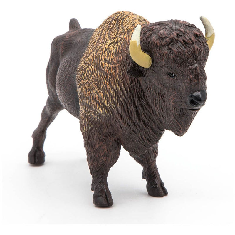 PAPO Wild Animal Kingdom American Buffalo Toy Figure, Three Years or Above, Black/Brown