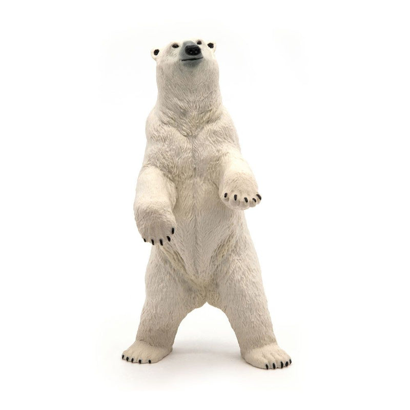 PAPO Wild Animal Kingdom Standing Polar Bear Toy Figure, Three Years or Above, White