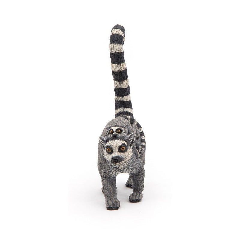 PAPO Wild Animal Kingdom Lemur and Baby Toy Figure, Three Years or Above, Multi-colour
