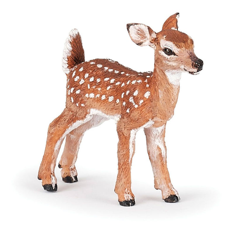 PAPO Wild Animal Kingdom White-tailed Fawn Toy Figure, Three Years or Above, Brown