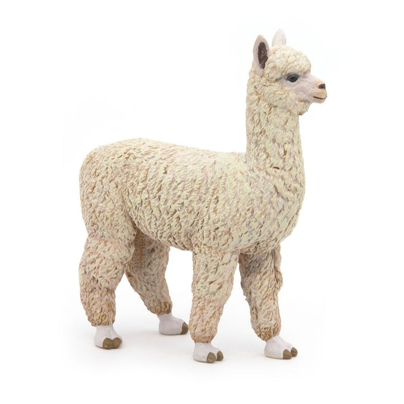 PAPO Wild Animal Kingdom Alpaca Toy Figure, Three Years or Above, White