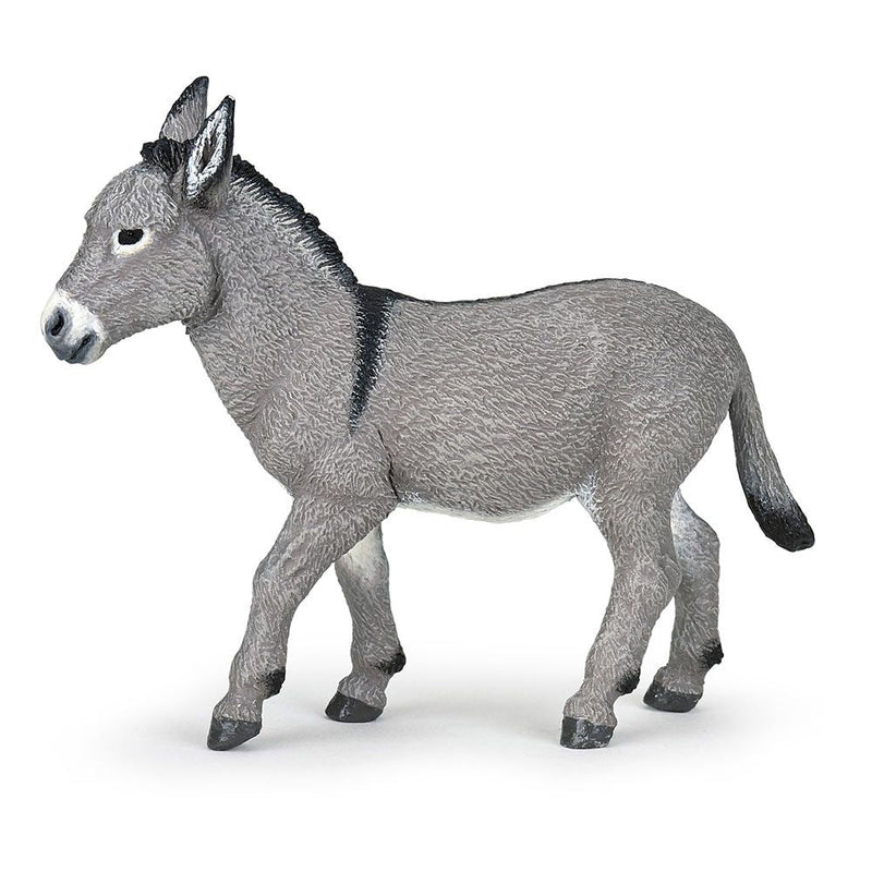 PAPO Farmyard Friends Provence Donkey Toy Figure, Three Years or Above, Grey