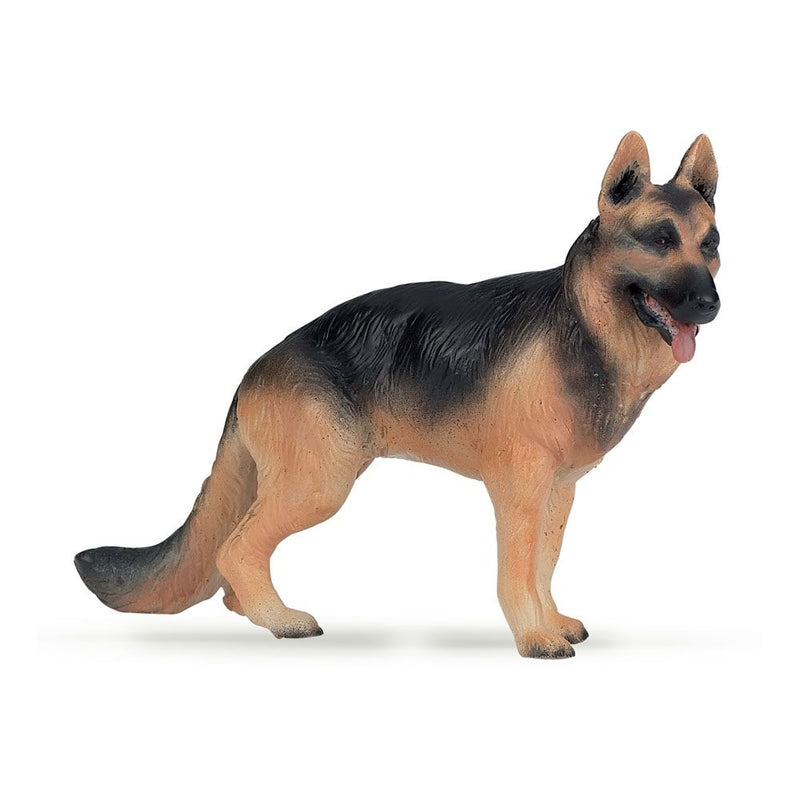 PAPO Dog and Cat Companions German Shepherd Toy Figure, Three Years or Above, Brown/Black