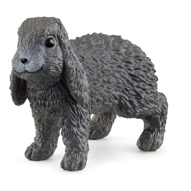 SCHLEICH Farm World Lop-Eared Rabbit Toy Figure, 3 to 8 Years, Grey