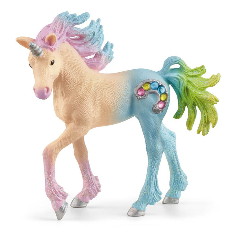 SCHLEICH Bayala Marshmallow Unicorn Foal Toy Figure, 5 to 12 Years, Multi-colour