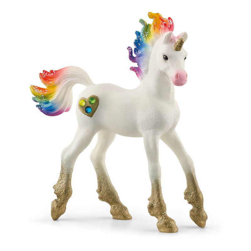 SCHLEICH Bayala Rainbow Love Unicorn Foal Toy Figure, 5 to 12 Years, Multi-colour