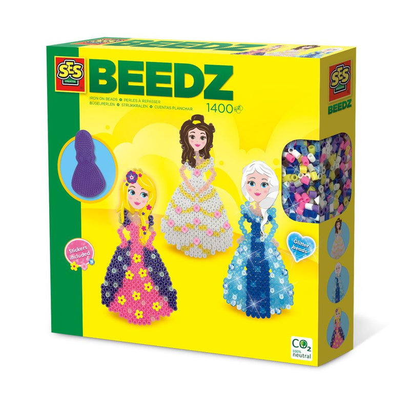 SES CREATIVE Princesses Iron-on Beads Mosaic Set, 5 Years or Above