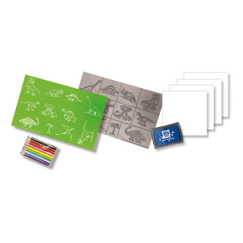SES CREATIVE Stamp Set Dinosaur Kid's Stamp Set, 3 to 12 Years