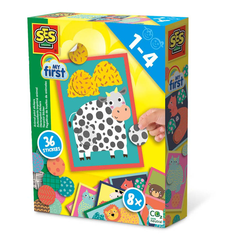 SES CREATIVE Children's My First Animal Print Stickers, 1 to 4 Years