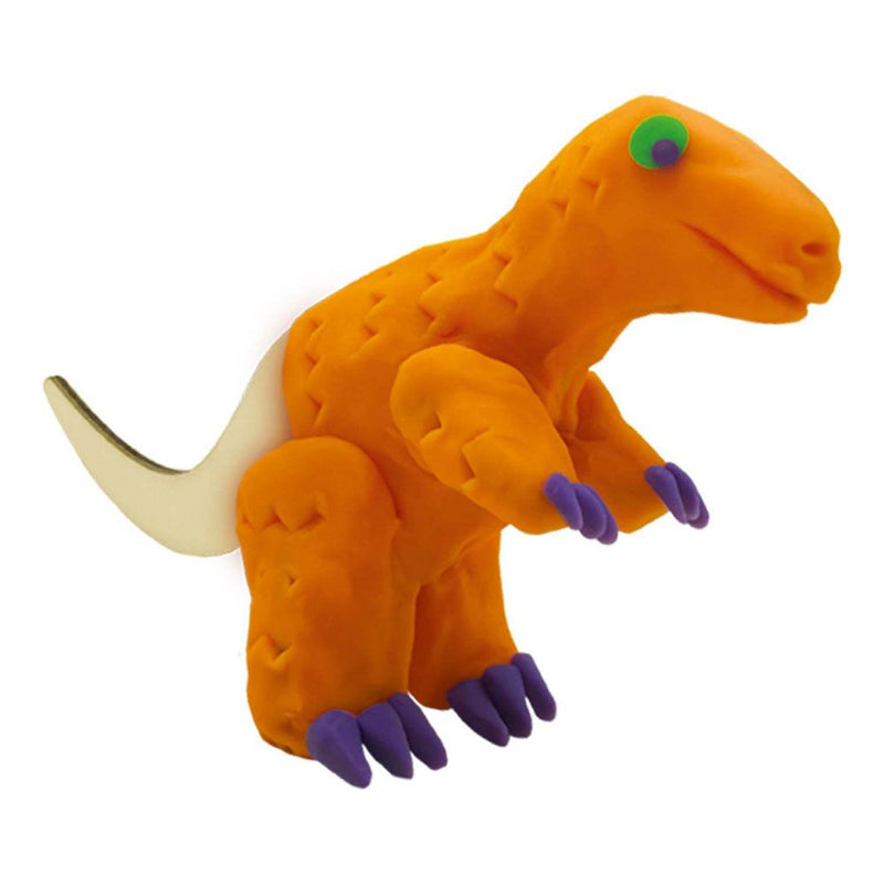SES CREATIVE Dinosaurs Wooden Skeletons Modelling Dough Set, 3 Years and Above