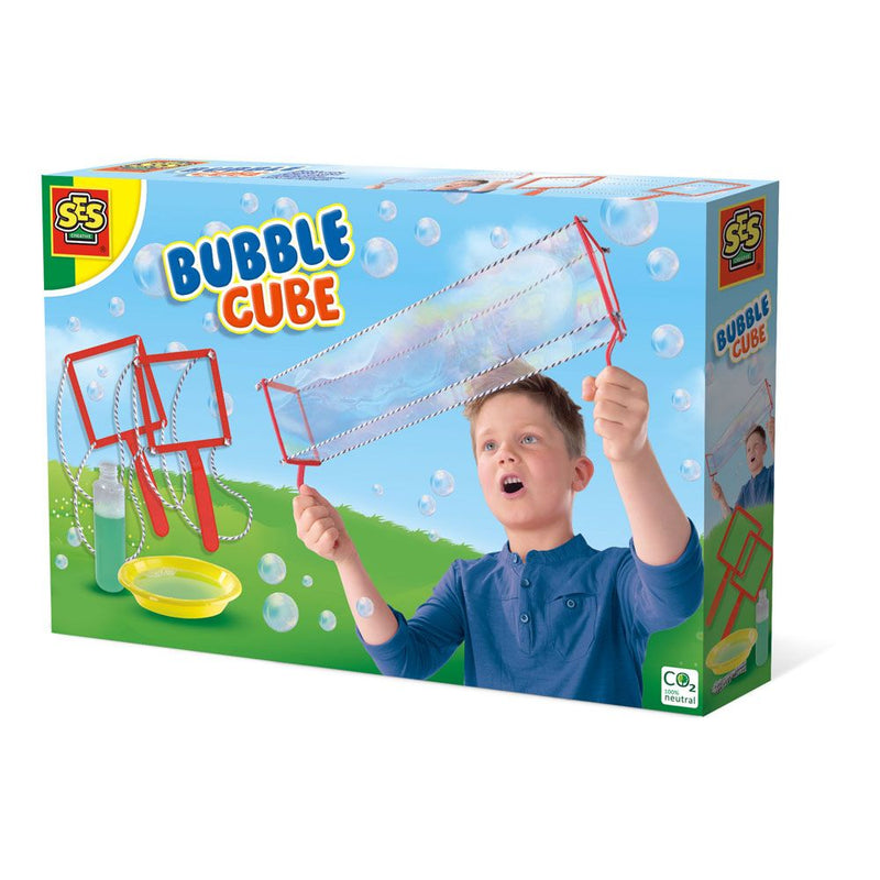 SES CREATIVE Bubble Cube Set with Bubble Solution, 5 Years and Above