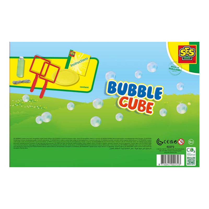 SES CREATIVE Bubble Cube Set with Bubble Solution, 5 Years and Above