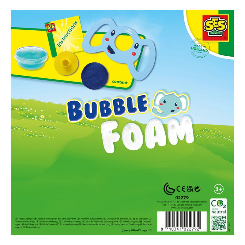 SES CREATIVE Elephant Bubble Foam with Bubble Solution, 3 Years and Above