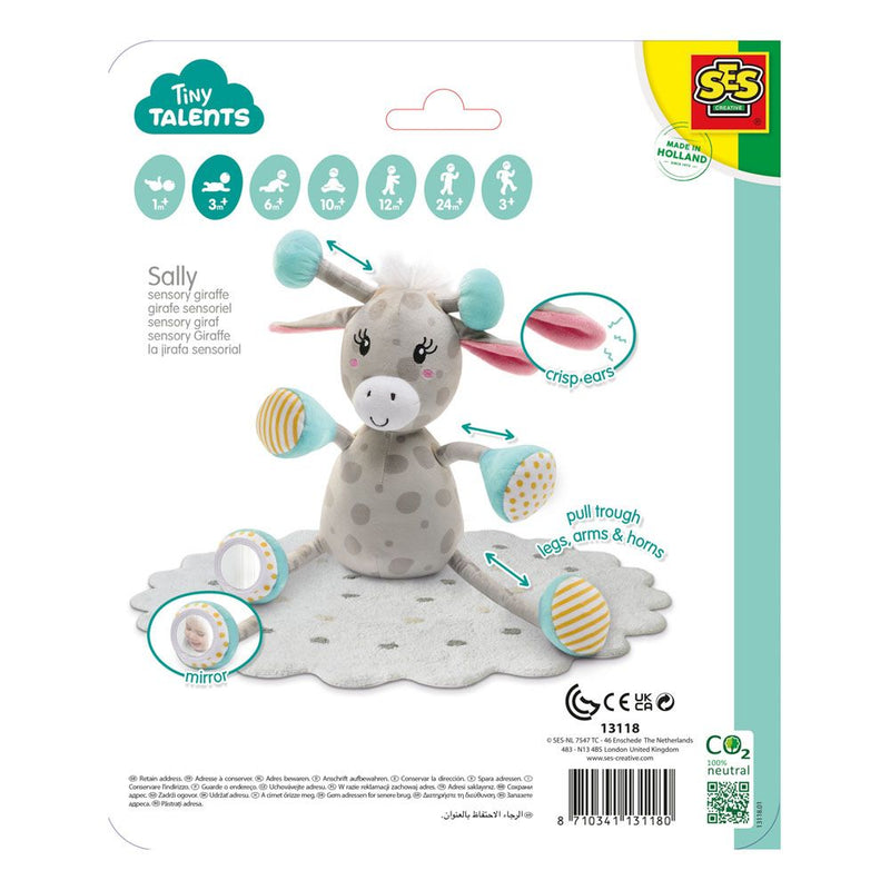 SES CREATIVE Tiny Talents Sally Sensory Giraffe , 3 Months and Above