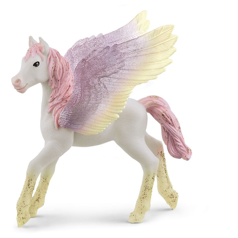 SCHLEICH Bayala Sunrise Pegasus Foal Toy Figure, 5 to 12 Years, Multi-colour