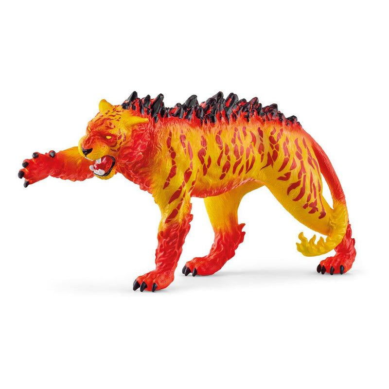 SCHLEICH Eldrador Creatures Lava Tiger Toy Figure, 7 to 12 Years, Multi-colour