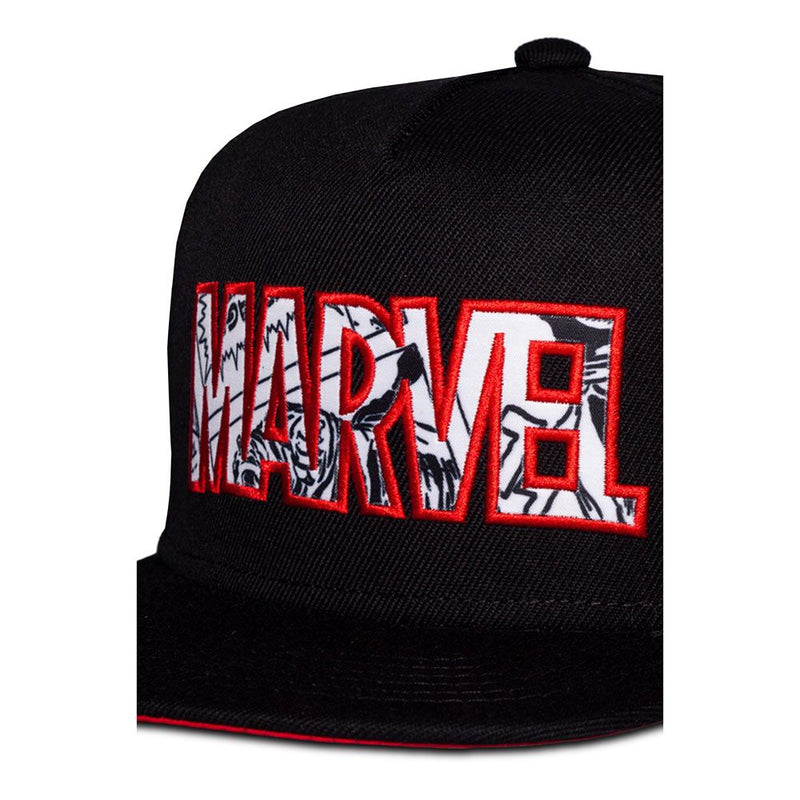MARVEL COMICS Logo Snapback Baseball Cap