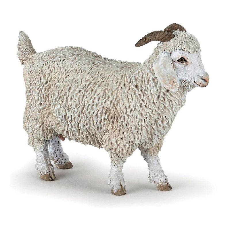 PAPO Farmyard Friends Angora Goat Toy Figure, Three Years or Above, White