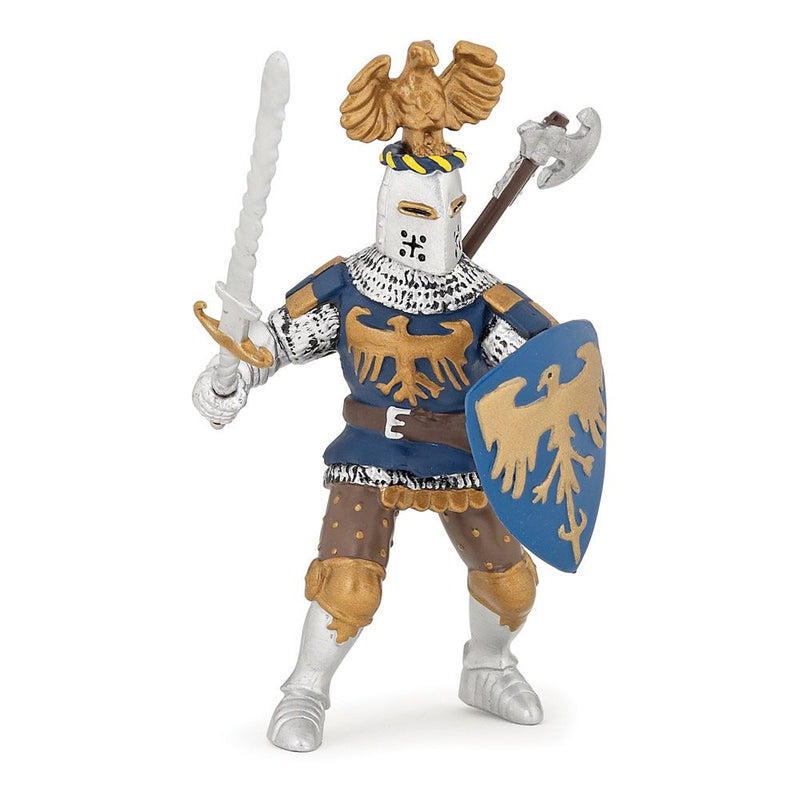 PAPO Fantasy World Crested Blue Knight Toy Figure, 3 Years or Above, Multi-colour