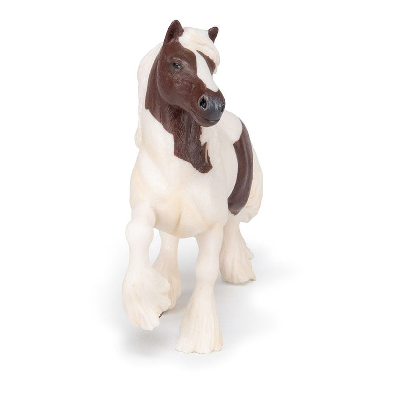 PAPO Horses and Ponies Skewbald Irish Cob Toy Figure, 3 Years or Above, Brown/White