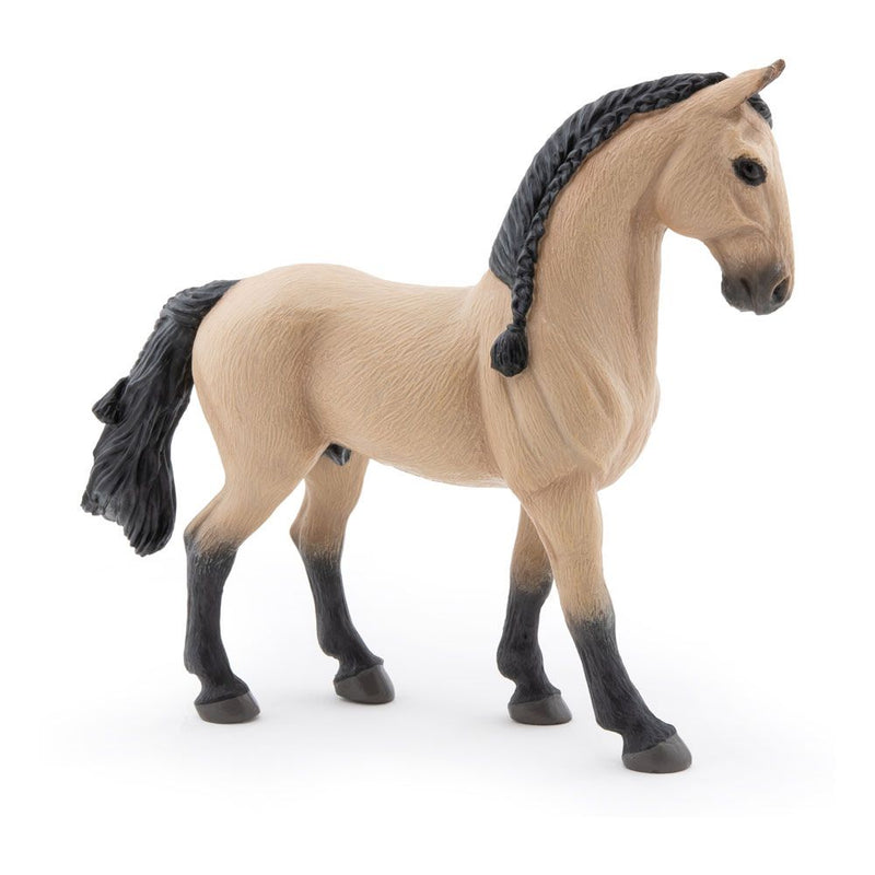 PAPO Horses and Ponies Lusitano Horse Toy Figure, 3 Years or Above, Brown/Black