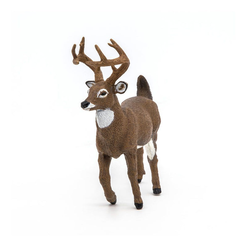 PAPO Wild Animal Kingdom White-Tailed Deer Toy Figure, 3 Years or Above, Brown