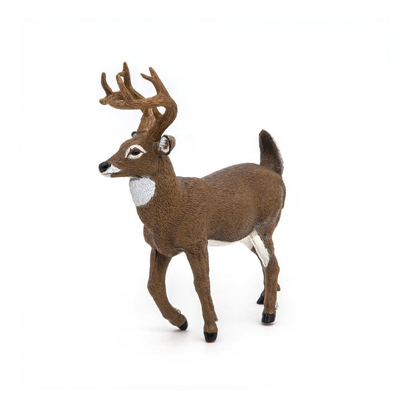 PAPO Wild Animal Kingdom White-Tailed Deer Toy Figure, 3 Years or Above, Brown