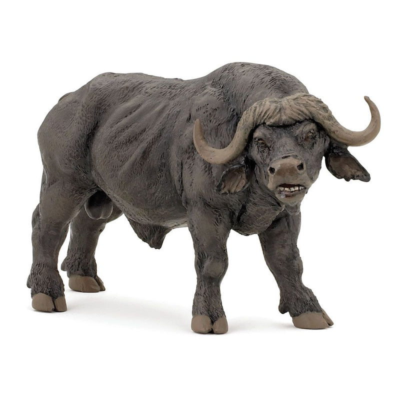 PAPO Wild Animal Kingdom African Buffalo Toy Figure, 3 Years or Above, Grey