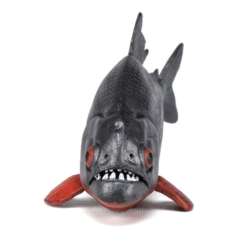 PAPO Wild Animal Kingdom Piranha Toy Figure, 3 Years or Above, Grey/Red