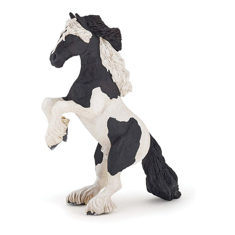 PAPO Horses and Ponies Reared Up Cob Toy Figure, 3 Years or Above, Black/White