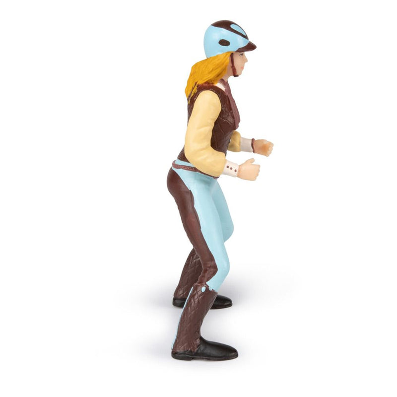 PAPO Horses and Ponies Blue Trendy Rider Toy Figure, 3 Years or Above, Multi-colour