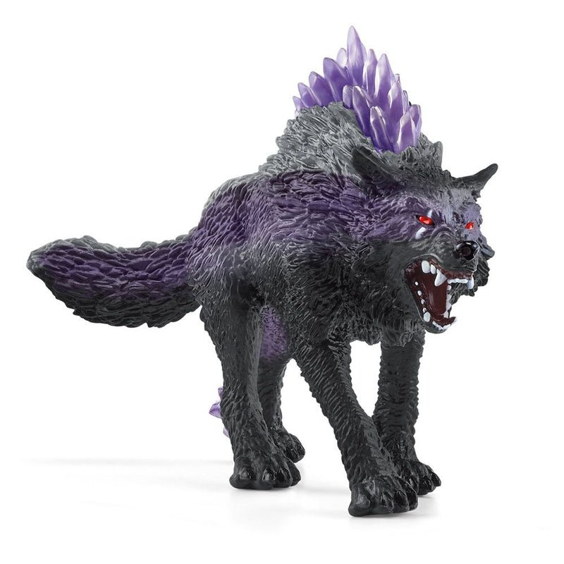 SCHLEICH Eldrador Creatures Shadow Wolf Toy Figure, 7 to 12 Years, Grey/Purple