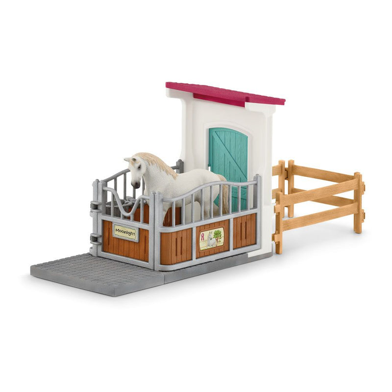 SCHLEICH Horse Club Horse Stall Extension Toy Playset, 5 to 12 Years, Multi-colour