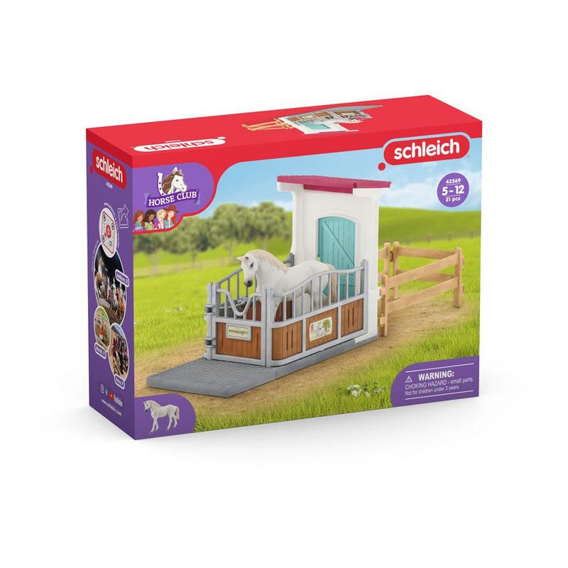 SCHLEICH Horse Club Horse Stall Extension Toy Playset, 5 to 12 Years, Multi-colour