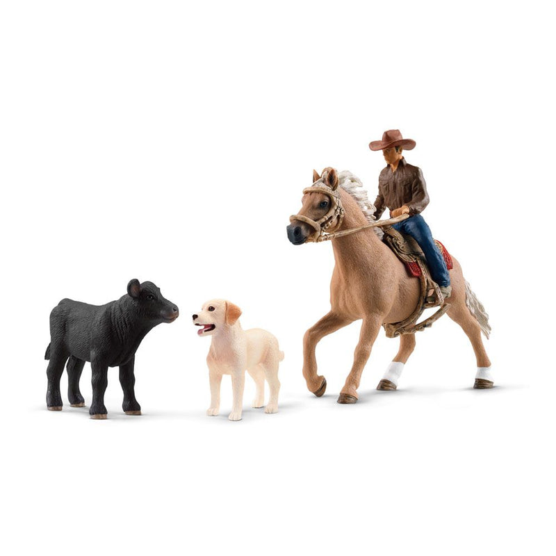 SCHLEICH Farm World Western Riding Adventures Toy Figure Set, 3 to 8 Years, Multi-colour