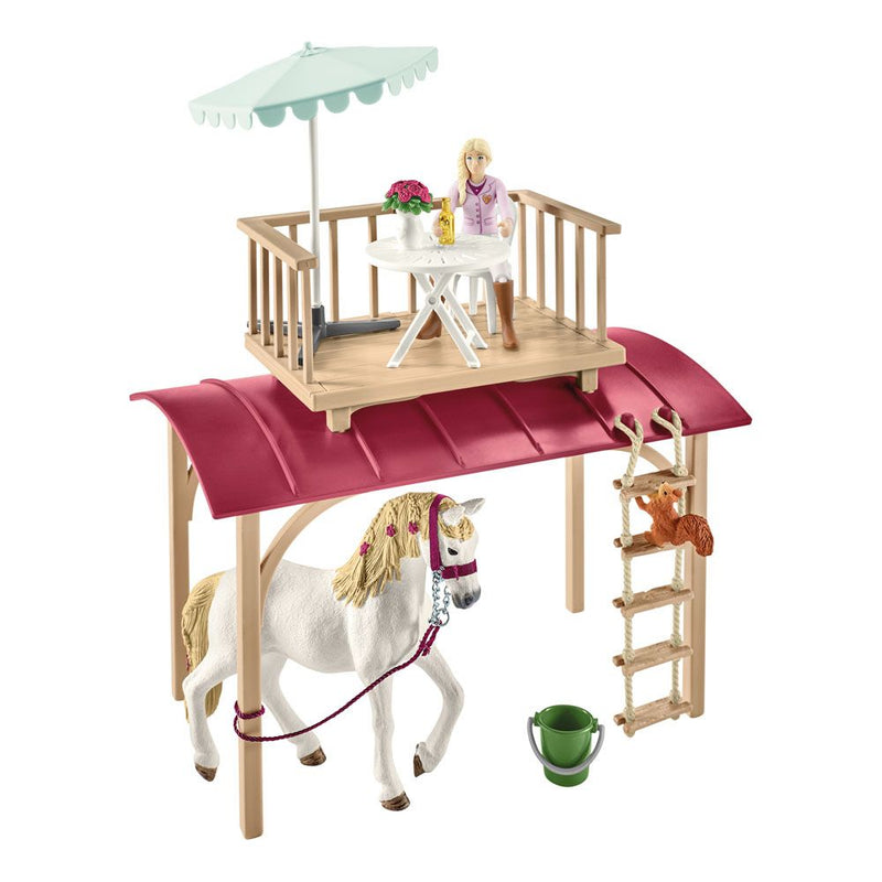 SCHLEICH Horse Club Caravan for Secret Club Meetings Toy Playset, 5 to 12 Years, Multi-colour