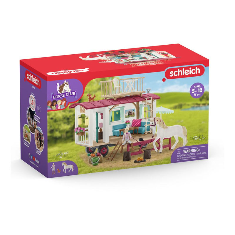 SCHLEICH Horse Club Caravan for Secret Club Meetings Toy Playset, 5 to 12 Years, Multi-colour