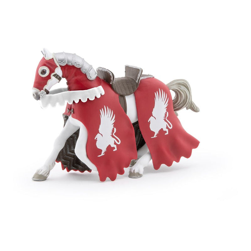 PAPO Fantasy World Griffin Knight's Horse Toy Figure, 3 Years or Above, White/Red