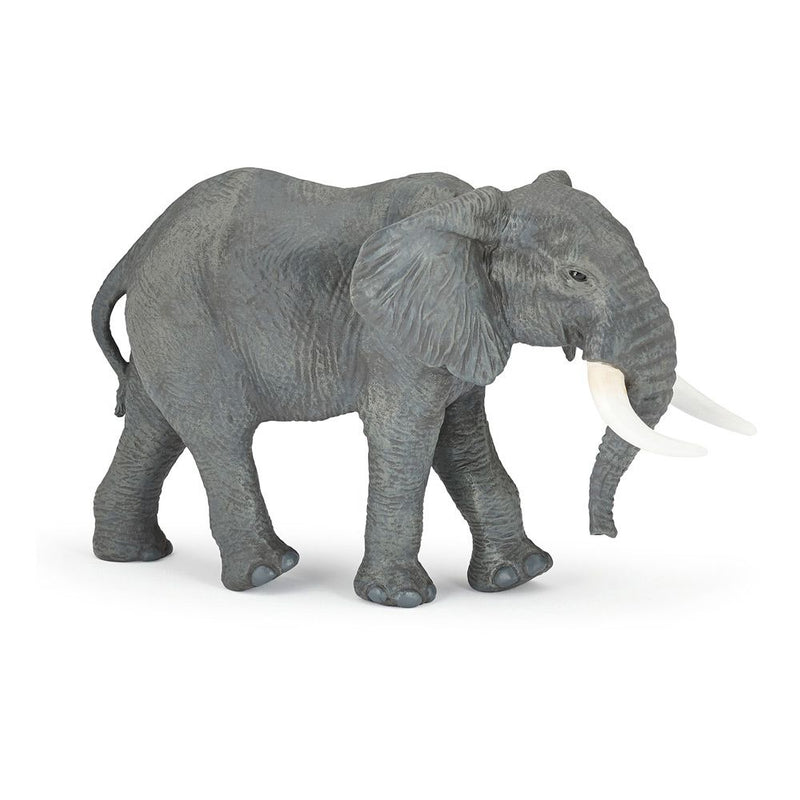 PAPO Large Figurines Large African Elephant Toy Figure, 3 Years or Above, Grey
