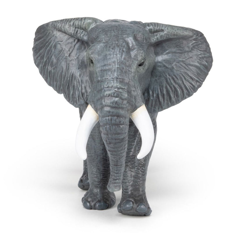 PAPO Large Figurines Large African Elephant Toy Figure, 3 Years or Above, Grey