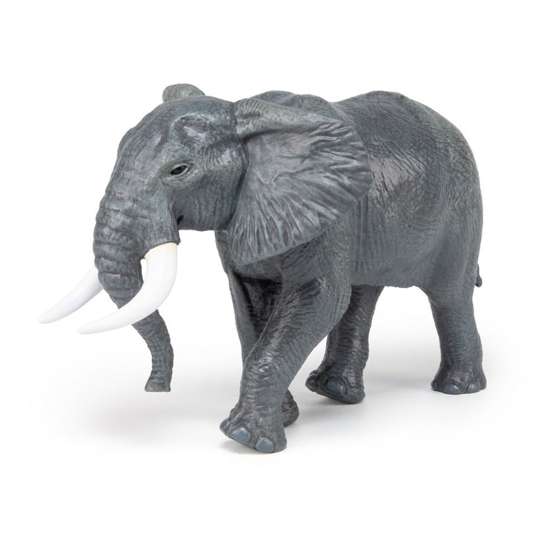 PAPO Large Figurines Large African Elephant Toy Figure, 3 Years or Above, Grey