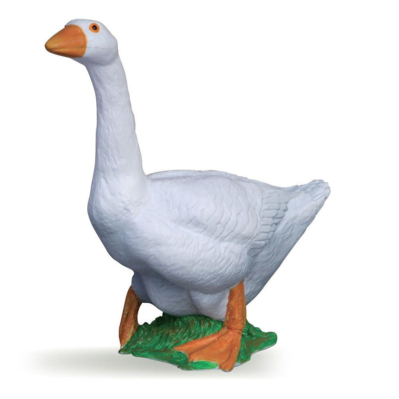 PAPO Farmyard Friends White Goose Toy Figure, 10 Months or Above, White