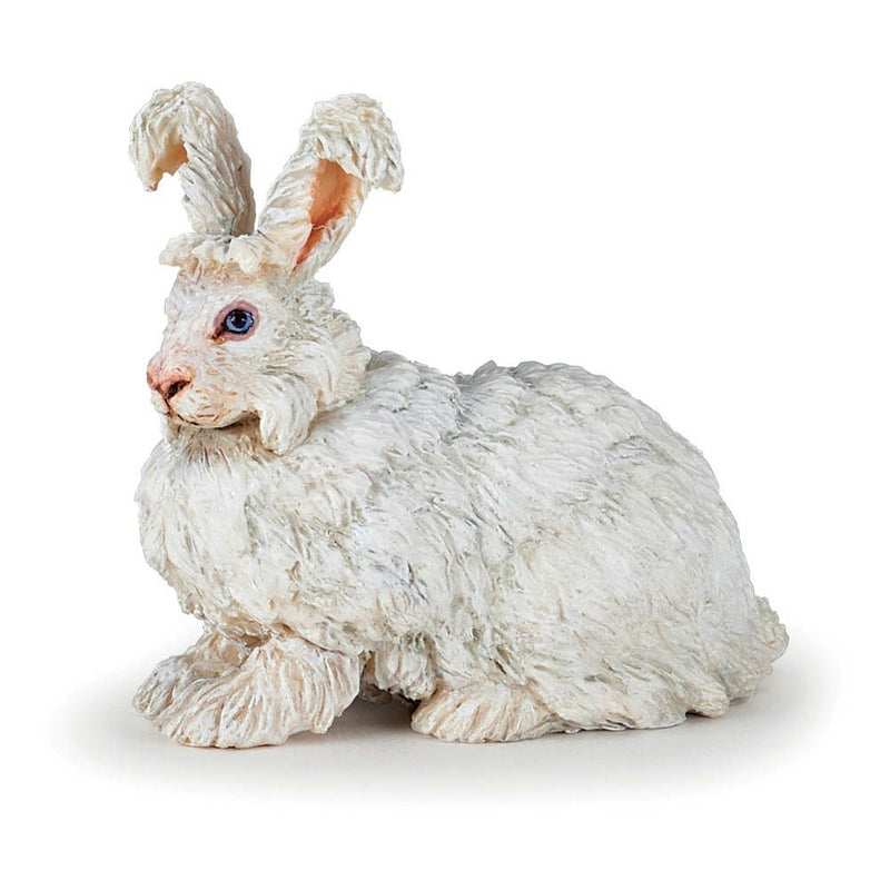 PAPO Farmyard Friends Angora Rabbit Toy Figure, 3 Years or Above, White