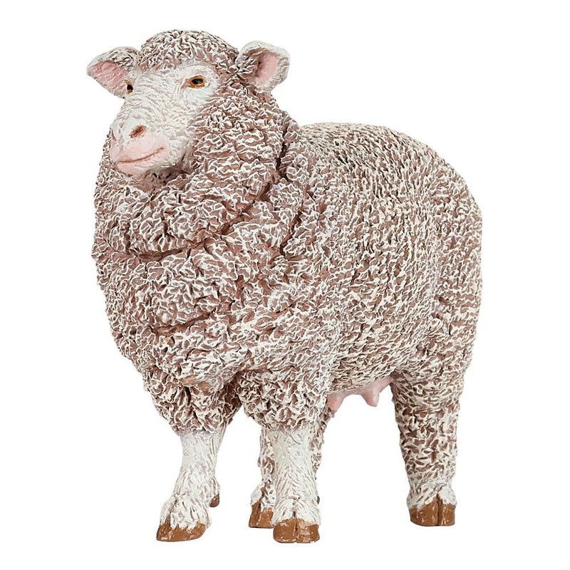 PAPO Farmyard Friends Merinos Ewe Toy Figure, 3 Years or Above, White