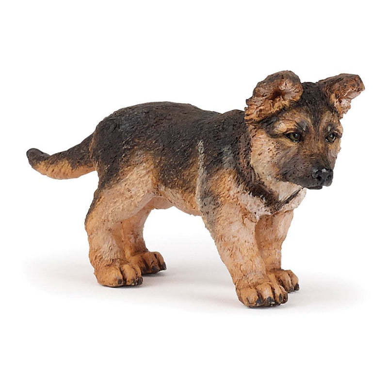 PAPO Dog and Cat Companions German Shepherd Pup Toy Figure, 3 Years or Above, Brown