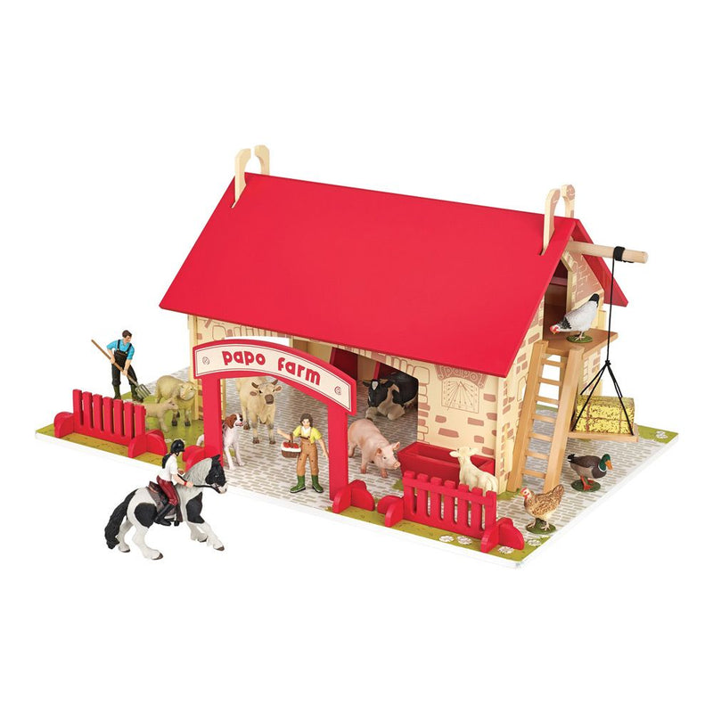 PAPO Farmyard Friends My First Farm Toy Playset, 3 Years or Above, Multi-colour