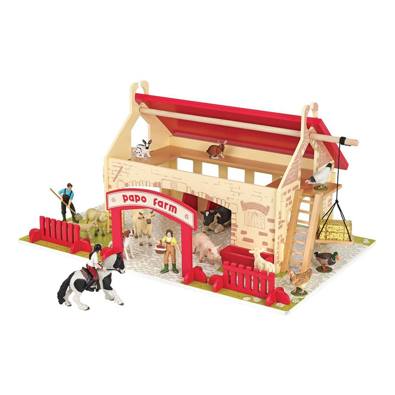 PAPO Farmyard Friends My First Farm Toy Playset, 3 Years or Above, Multi-colour